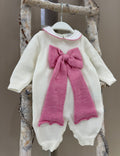 TUTINA IN MAGLIA CON FIOCCO BEBE'DI ALMY
