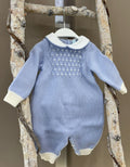 TUTINA IN MAGLIA PUNTO SMOCK BEBE'DI ALMY