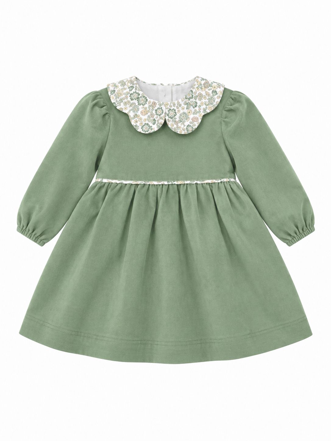 VESTITO NEONATA IN VELLUTO BABY VIP