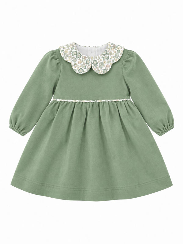 VESTITO NEONATA IN VELLUTO BABY VIP