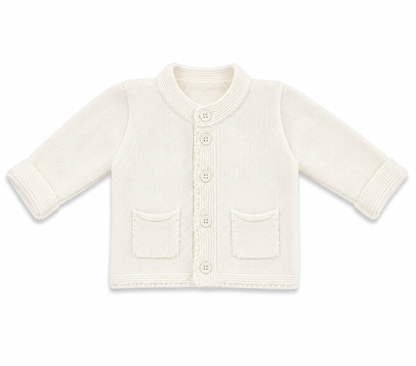 CARDIGAN NEONATA IN MAGLIA A COSTE BABY VIP