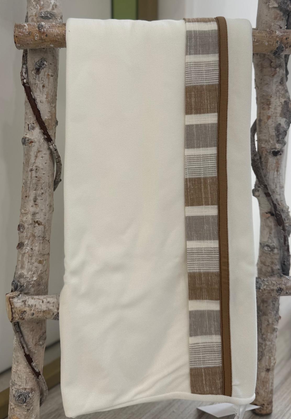 COPERTINA IN PIQUET CON INSERTO RIGATO BABY VIP