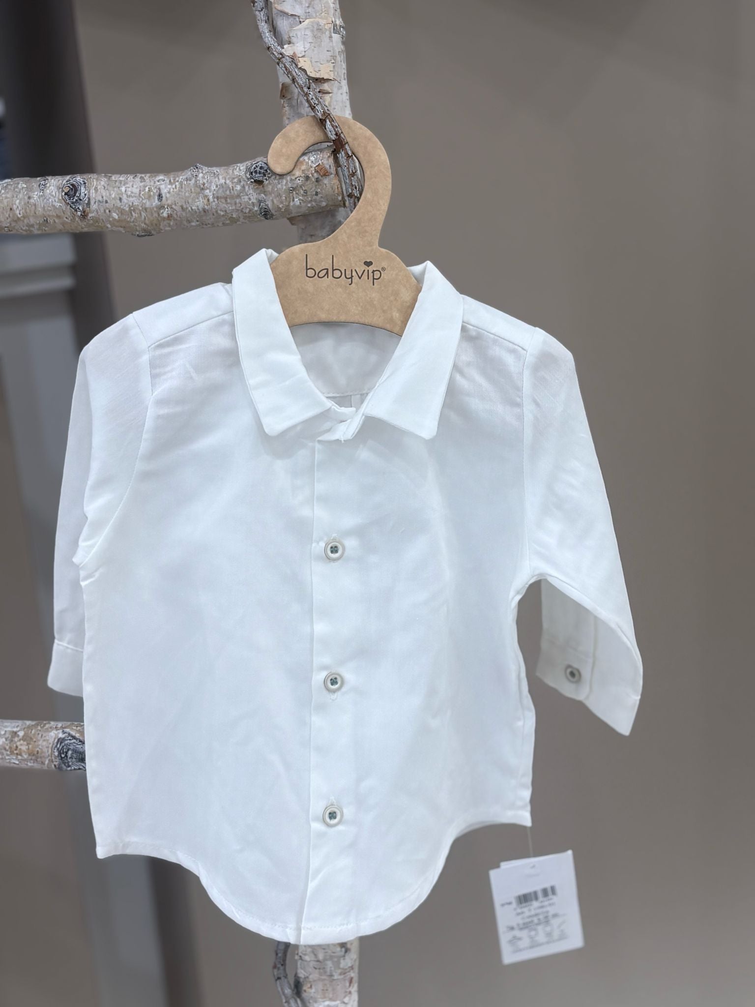 CAMICIA IN TELA DI COTONE BABY VIP