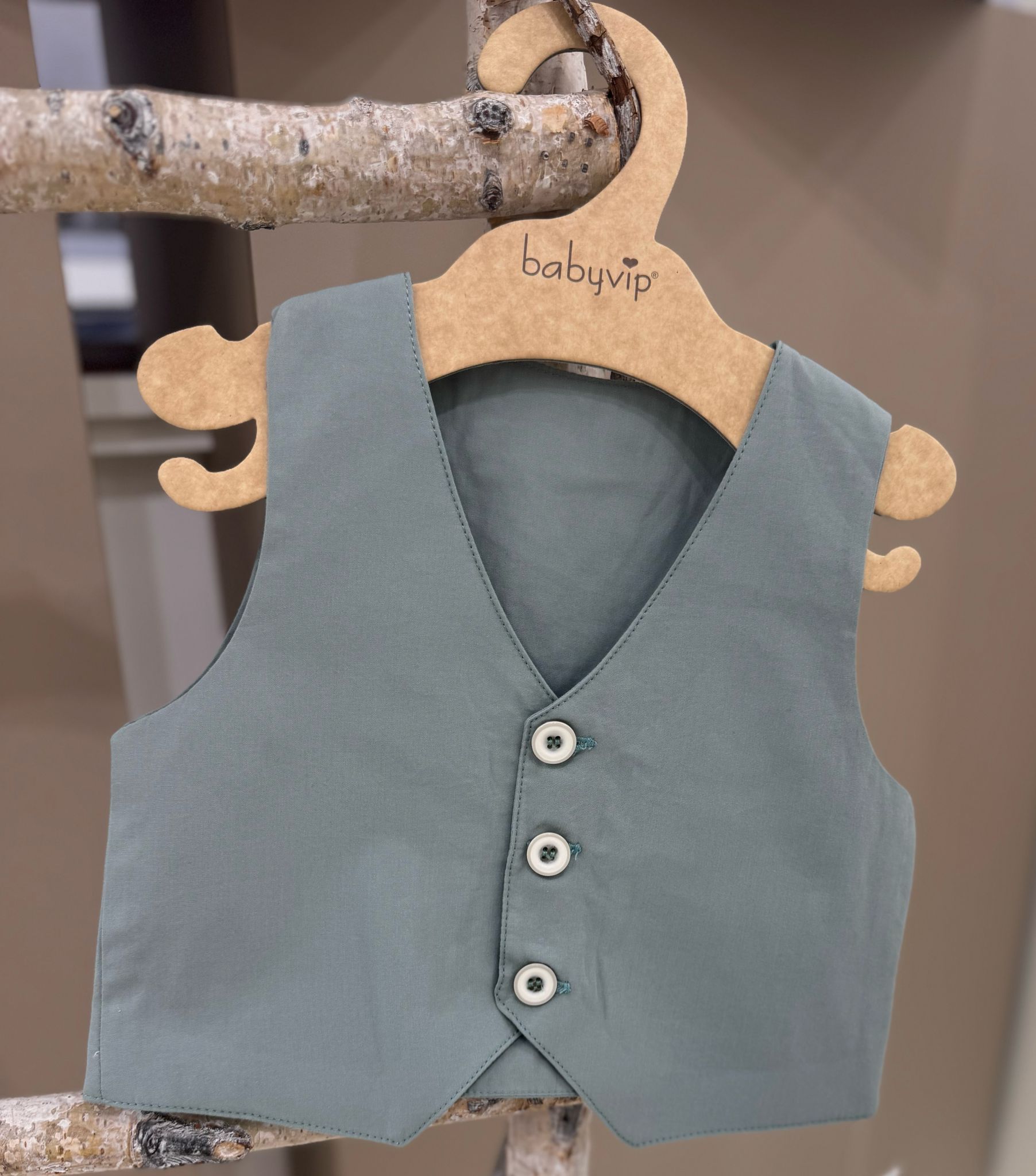 GILET IN TELA DI COTONE BABY VIP