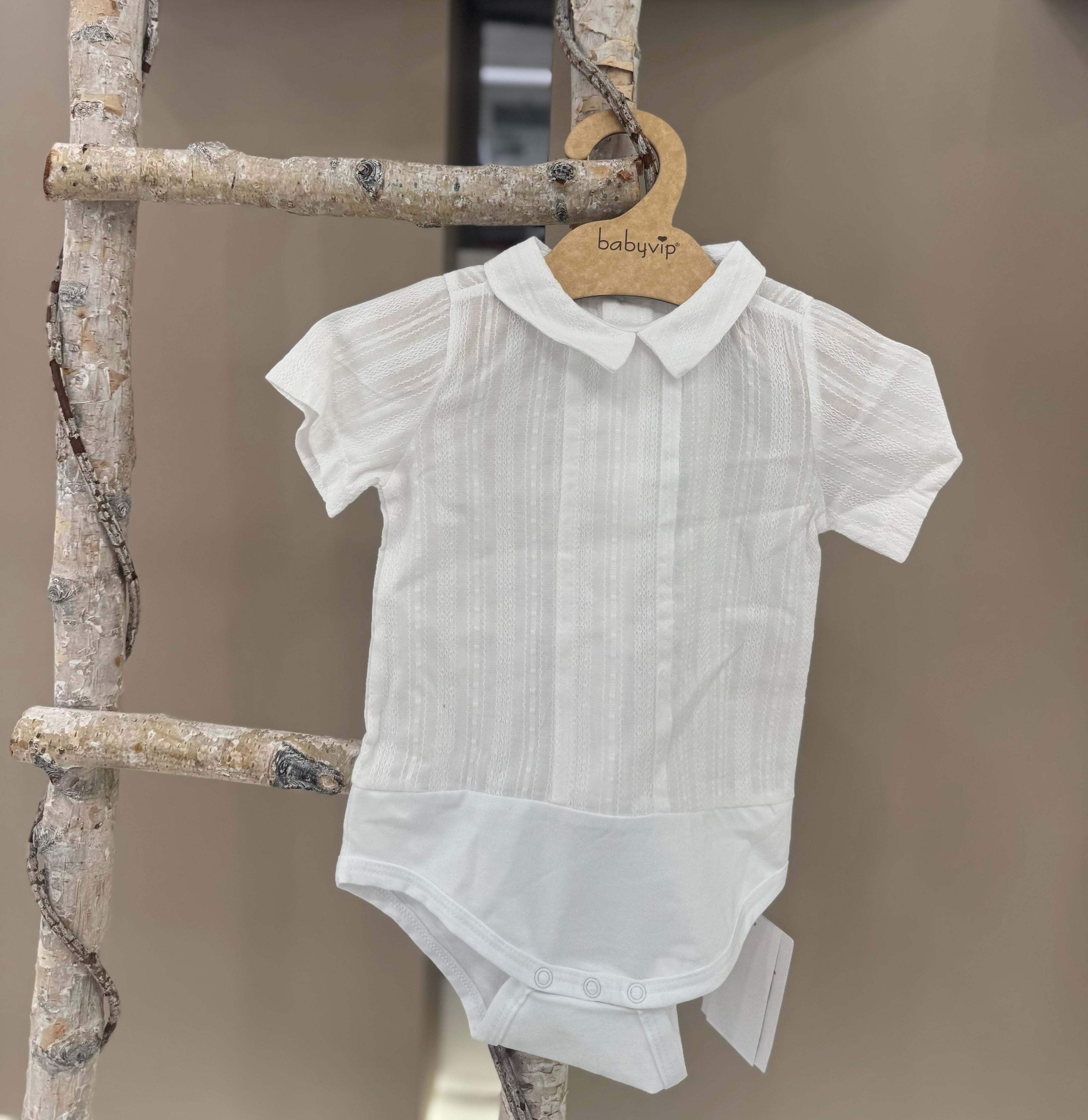 CAMICIA A BODY IN TELA DI COTONE BABY VIP