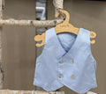 GILET DOPPIOPETTO IN TELA DI COTONE BABY VIP