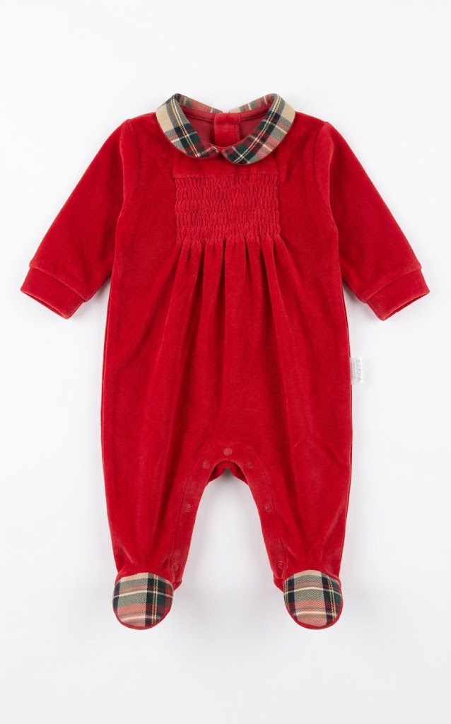 TUTINA IN CINIGLIA CON INSERTI SCOZZESE BABY VIP