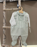 TUTINA IN PIQUET IN TELA DI COTONE FANTASIA A RIGHE BABY VIP