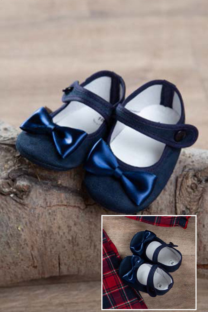 SCARPINA NEONATA IN CAMOSCIO BABY VIP