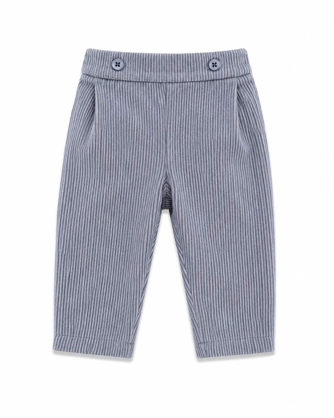 PANTALONE NEONATO LUNGO IN VELLUTO A COSTE BABY VIP