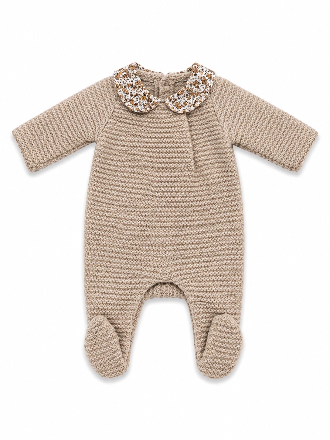 TUTINA NEONATA CON COLLETTO FLOREALE BABY VIP