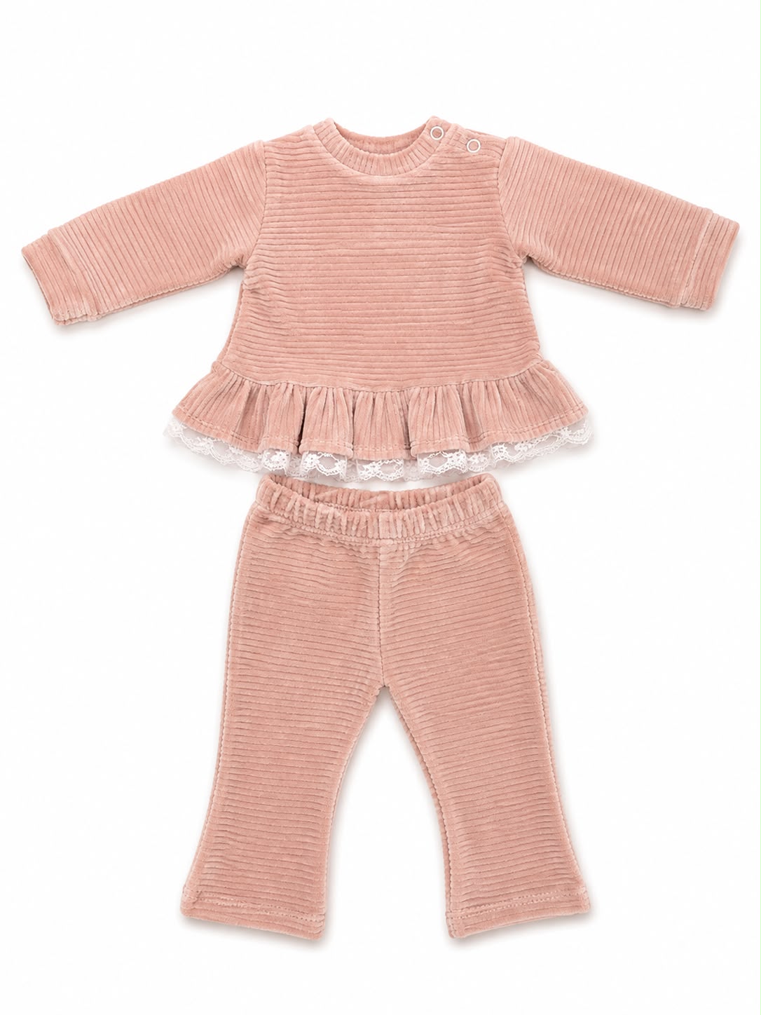 COMPLETO NEONATA IN VELLUTO BABY VIP