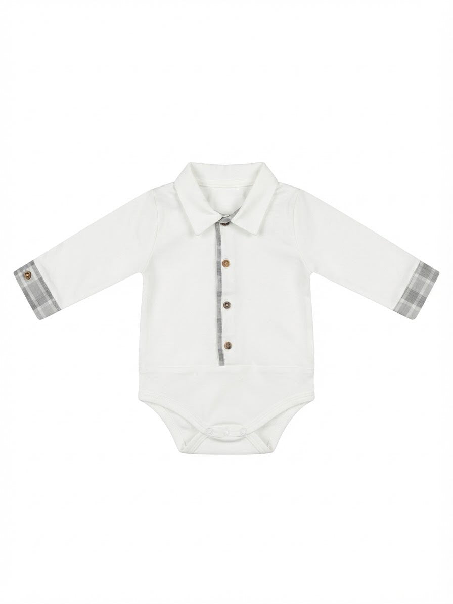 CAMICIA A BODY NEONATO BABY VIP