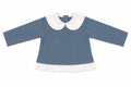 MAGLIA NEONATA CON COLLO IN FLANELLA BABY VIP