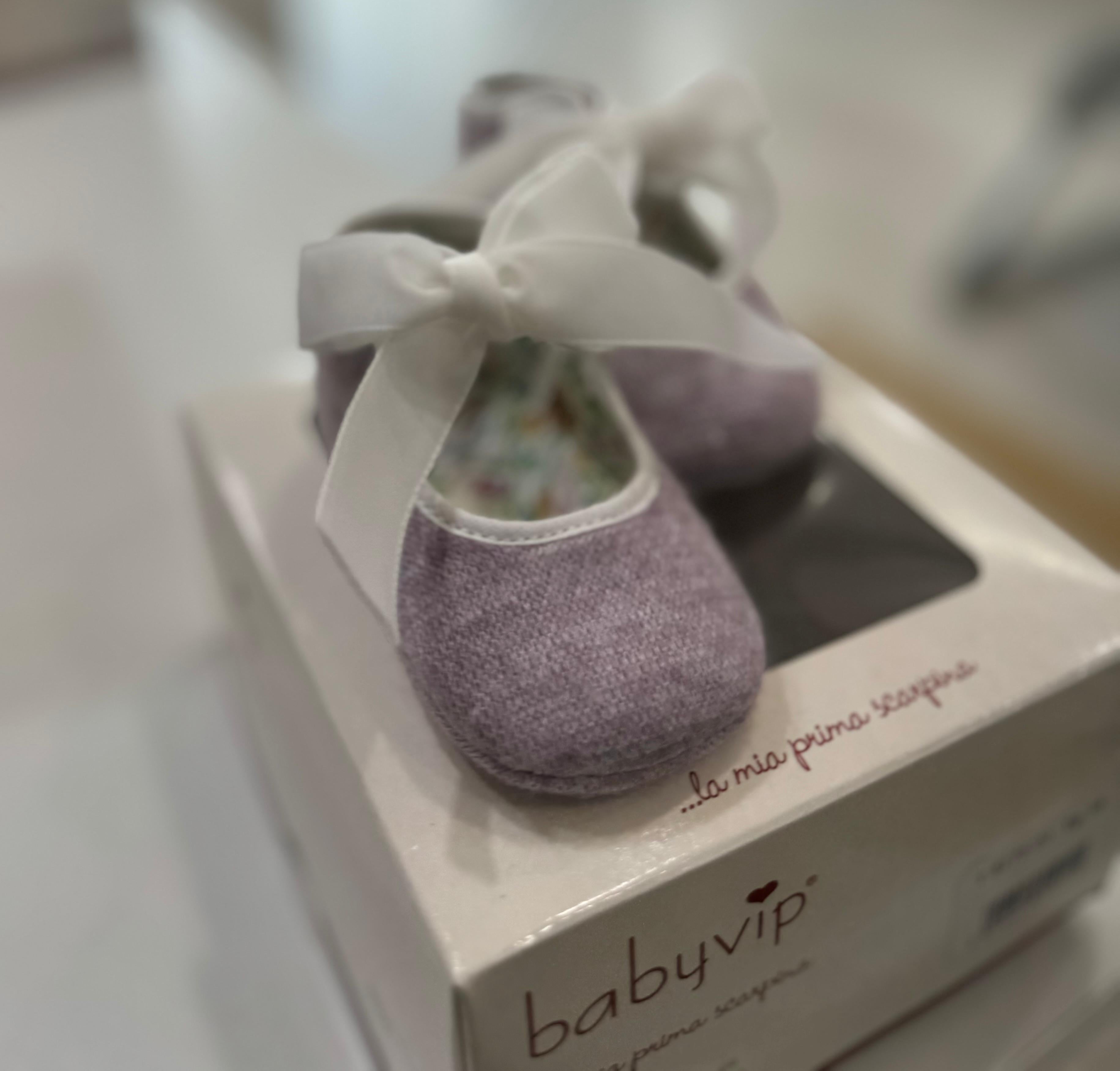 PRIMA SCARPINA CON FIOCCHI BABY VIP