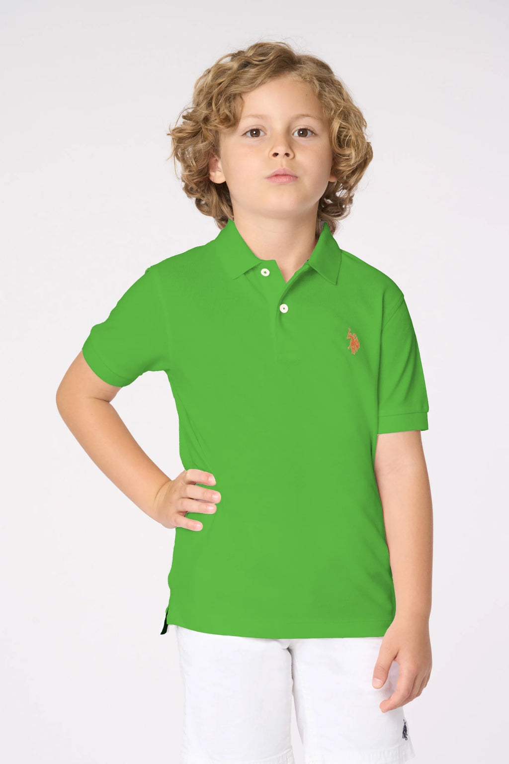 POLO SHIRT DA BAMBINO CON LOGO IN COTONE PIQUET US POLO