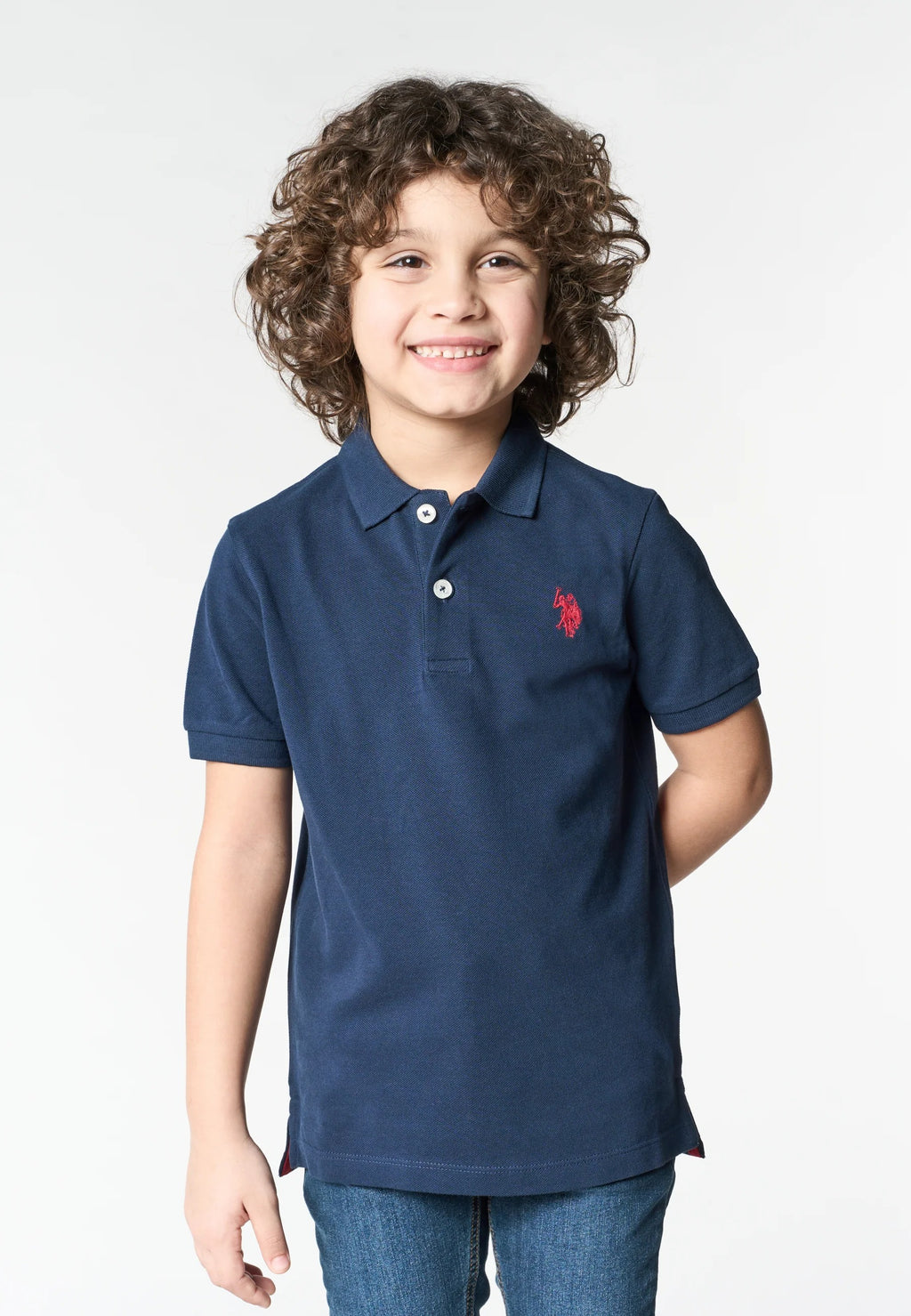 POLO SHIRT DA BAMBINO CON LOGO IN COTONE PIQUET US POLO