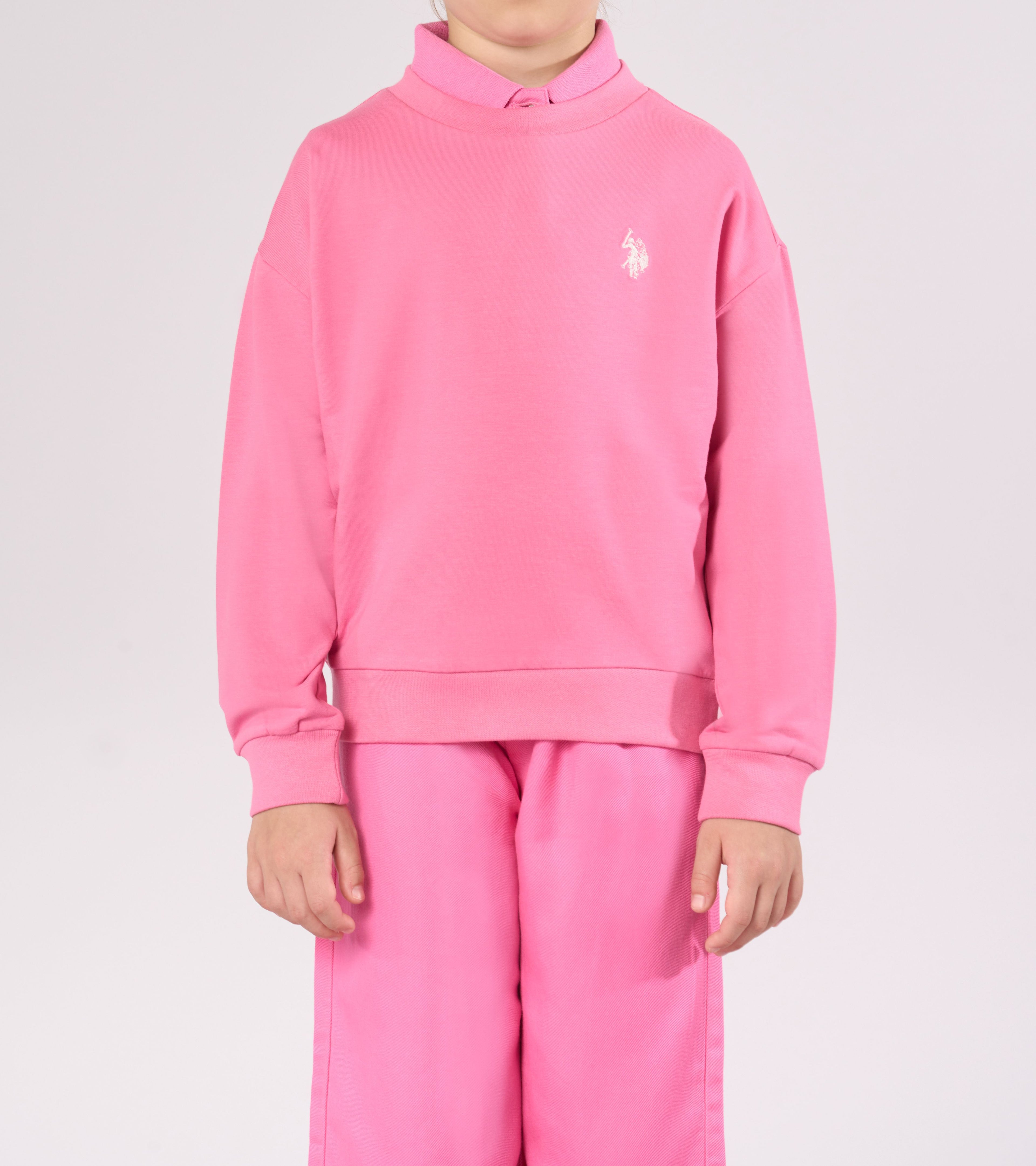 FELPA IN COTONE CON LOGO US POLO