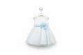 Banner vestito pois azzurri con gancio
