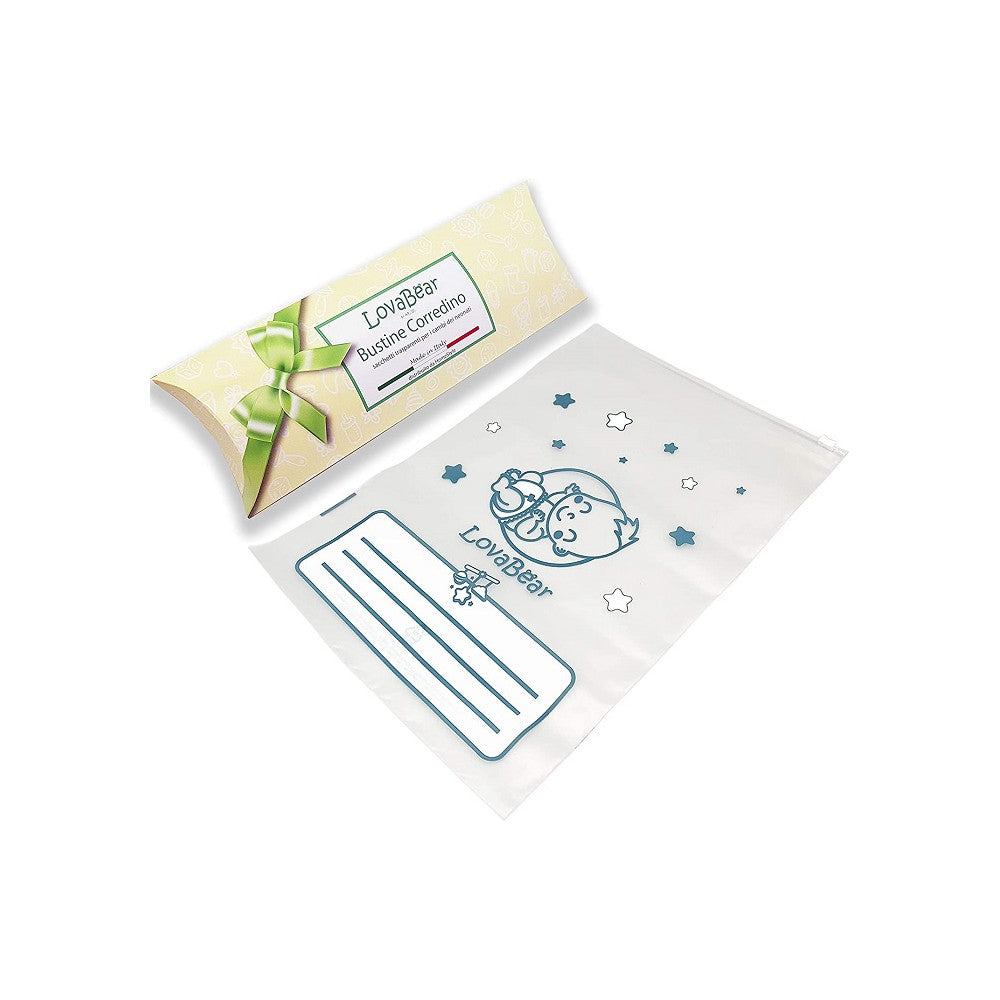 LOVEBEAR 6 BUSTINE CORREDINO BABY BLU