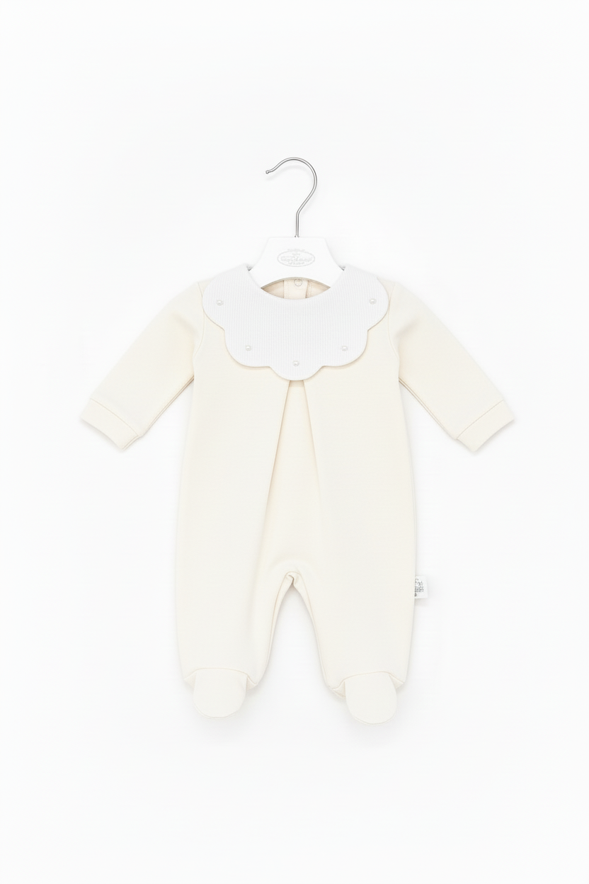 TUTINA IN JERSEY COLLO BAVERO PAPPA E LATTE