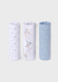 SET 3 GARZE NEONATA CONIGLIETTO