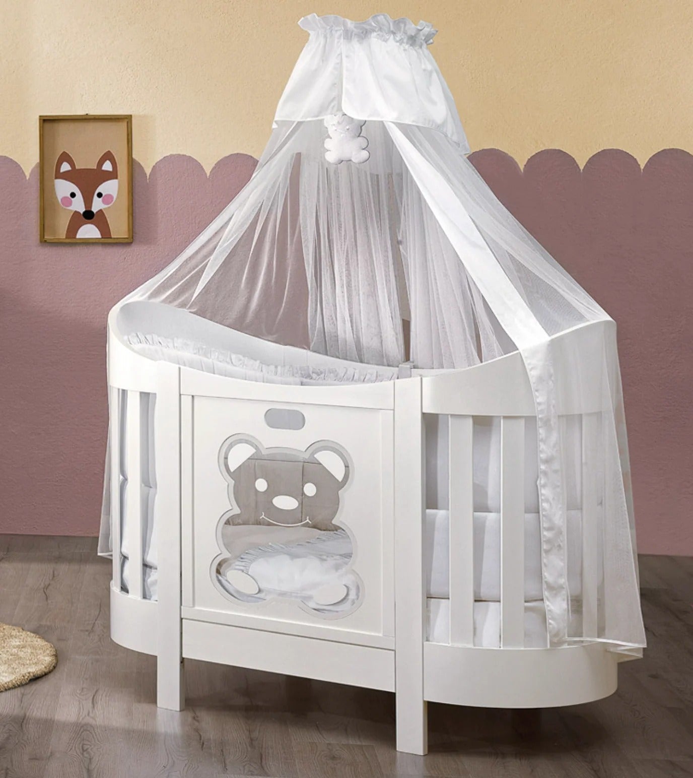 LETTO OVALE OLLY EVOLUTIVA CUORICINI